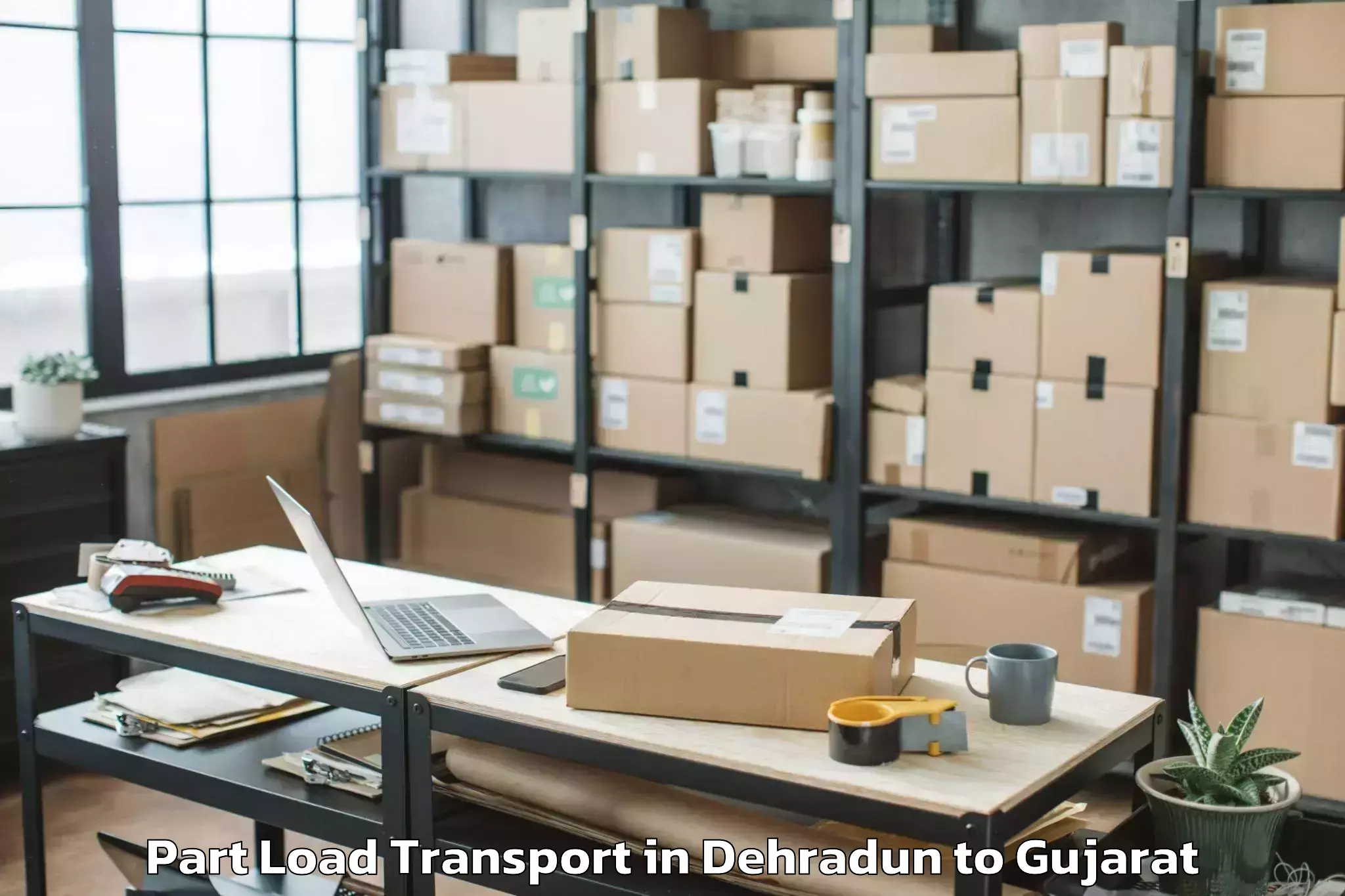 Book Your Dehradun to Padra Part Load Transport Today